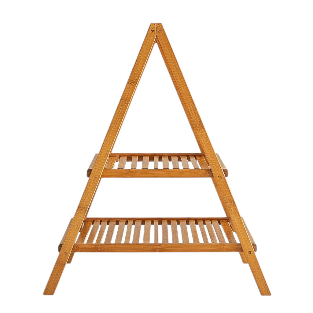 Dormz Nordic Natural Bamboo Drying Rack - Foldable A-Frame Clothes Airer - Sustainable Wood - Minimalist Home Decor