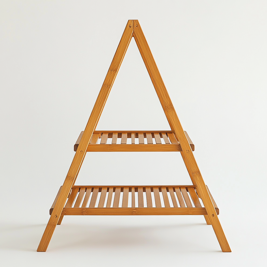 Dormz Nordic Natural Bamboo Drying Rack - Foldable A-Frame Clothes Airer - Sustainable Wood - Minimalist Home Decor